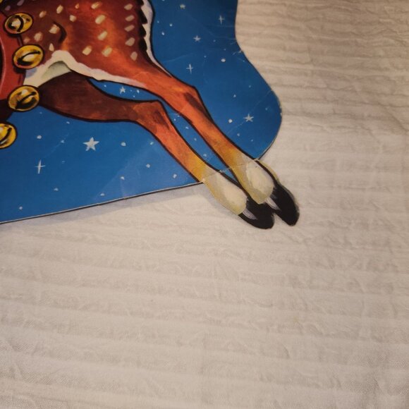 Vintage Christmas Die-Cut Decorations & Red Sled Centerpiece - Picture 11 of 15